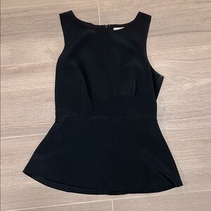 Banana Republic Black Peplum Top Size 4